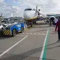 The plane and its tug is ready to go, The Ukulele Hooley, People's Park, Dún Laoghaire, Ireland - 22nd August 2026