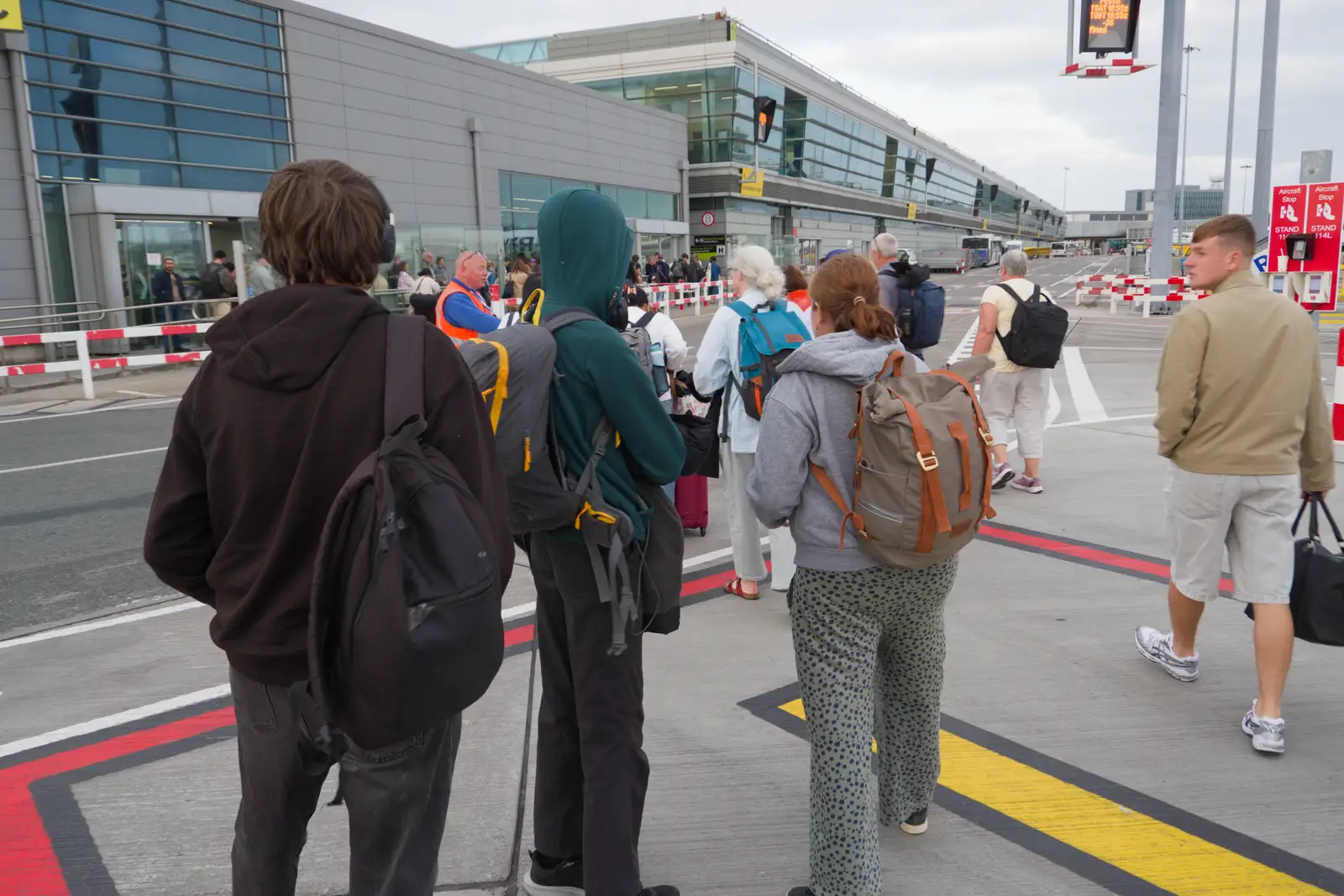 We're at Dublin airport, from The Ukulele Hooley, People's Park, Dún Laoghaire, Ireland - 22nd August 2026
