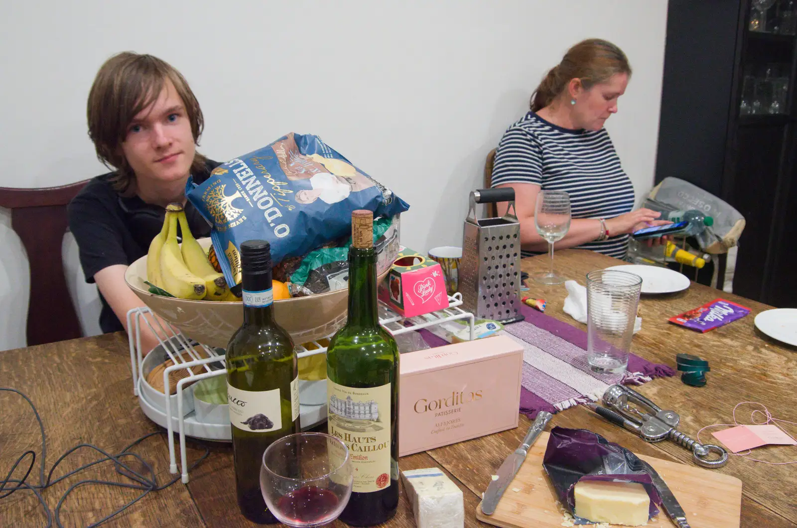 Harry in Da gorls' kitchen, from The Ukulele Hooley, People's Park, Dún Laoghaire, Ireland - 22nd August 2026
