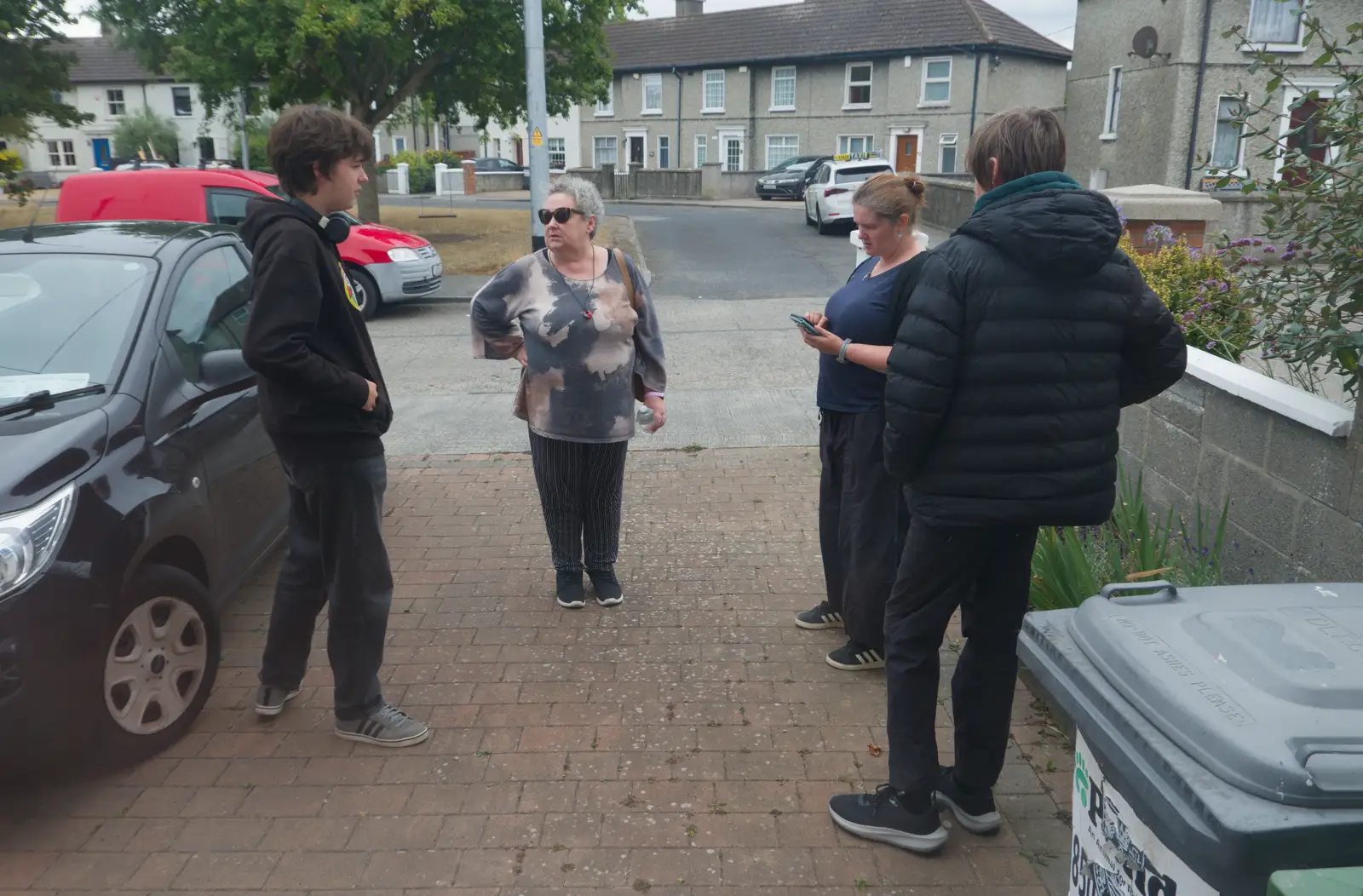 We mill around before heading to Dún Laoghaire, from The Ukulele Hooley, People's Park, Dún Laoghaire, Ireland - 22nd August 2026
