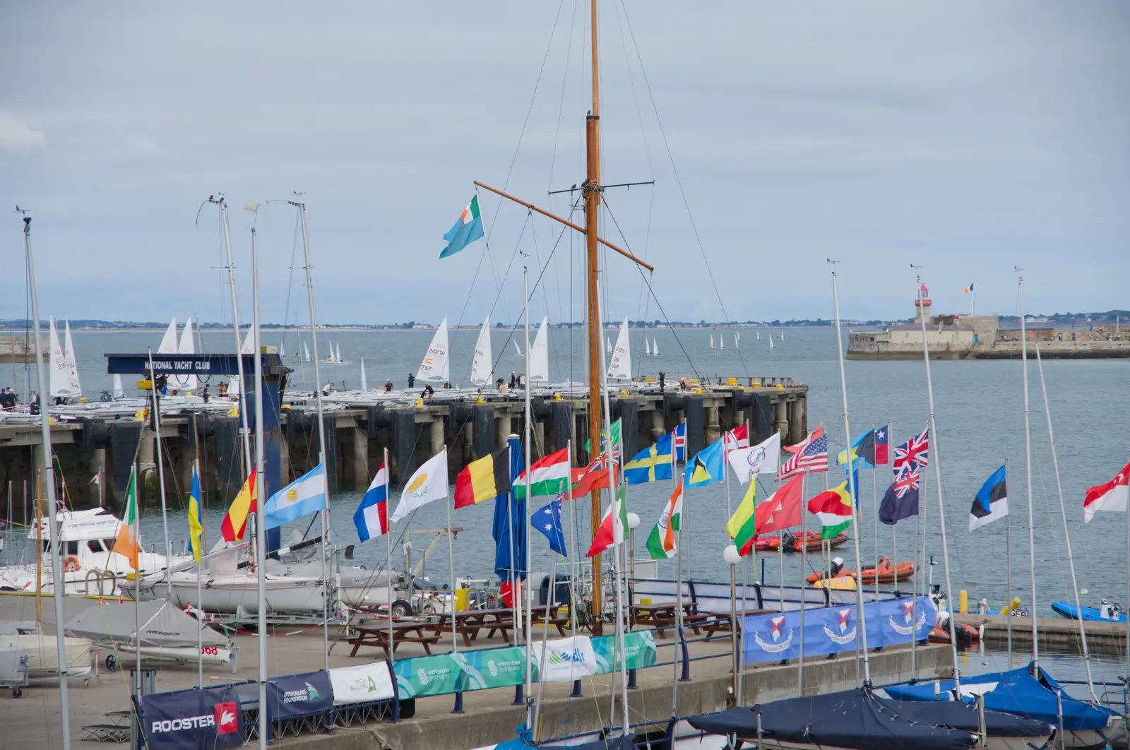 The flags of nations, from The Ukulele Hooley, People's Park, Dún Laoghaire, Ireland - 22nd August 2026