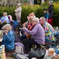 Some of the audience strums along, The Ukulele Hooley, People's Park, Dún Laoghaire, Ireland - 22nd August 2026