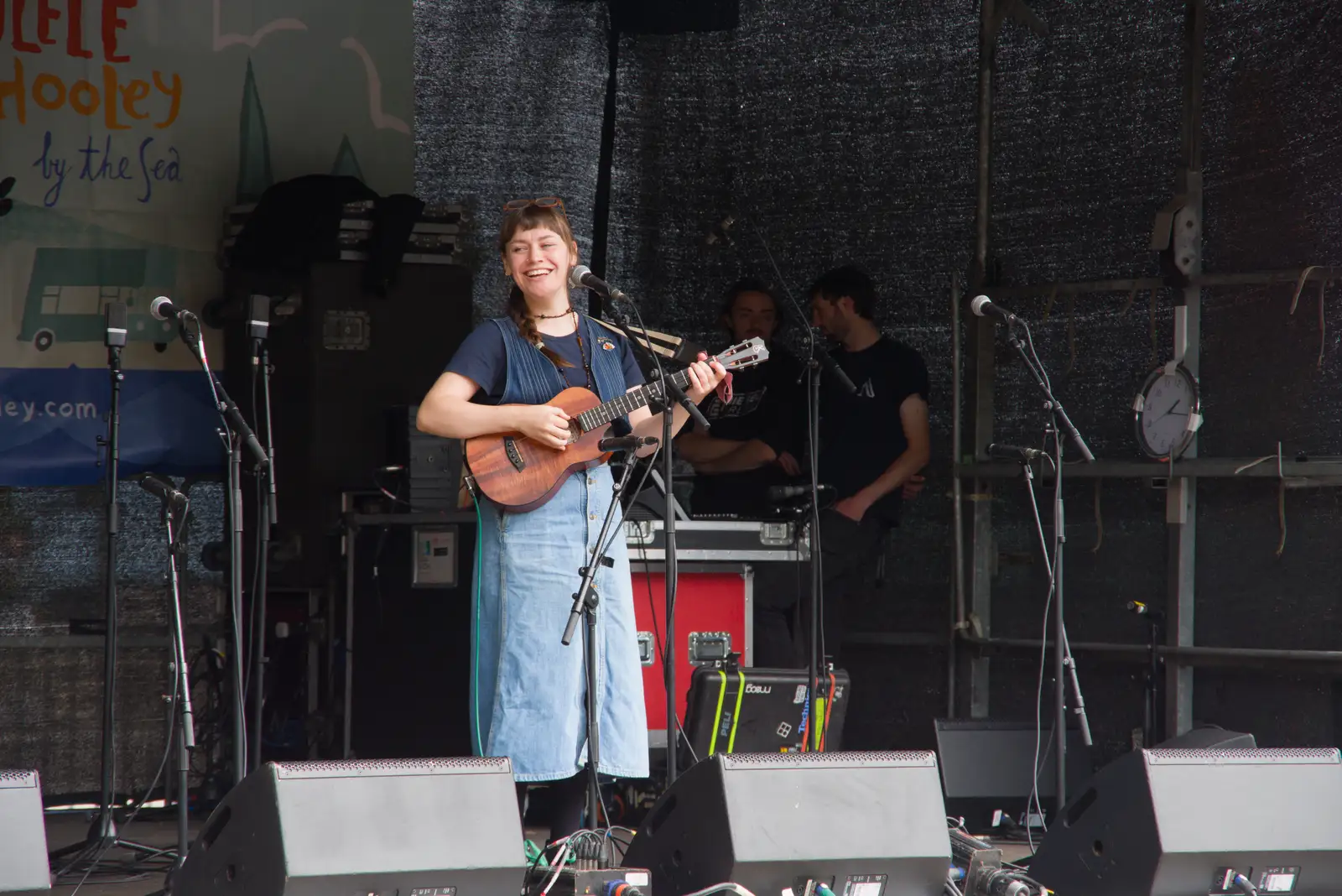 Zoë Bestel is on stage, from The Ukulele Hooley, People's Park, Dún Laoghaire, Ireland - 22nd August 2026