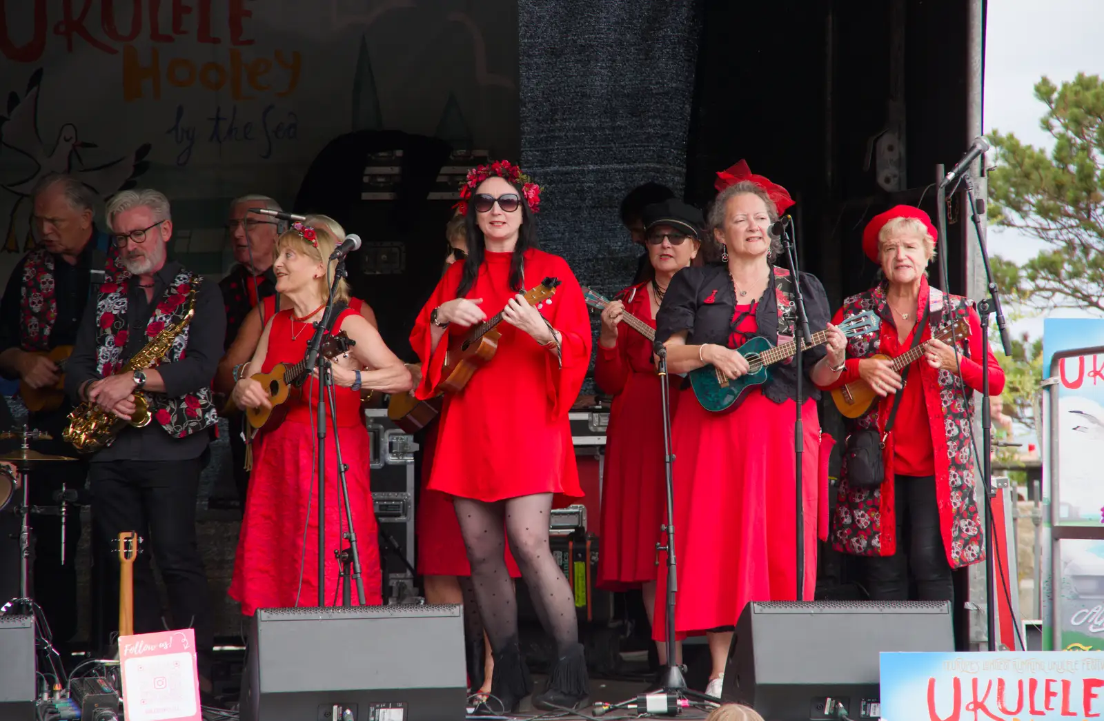 The Rathfarnham Ukulele Group are on next, from The Ukulele Hooley, People's Park, Dún Laoghaire, Ireland - 22nd August 2026