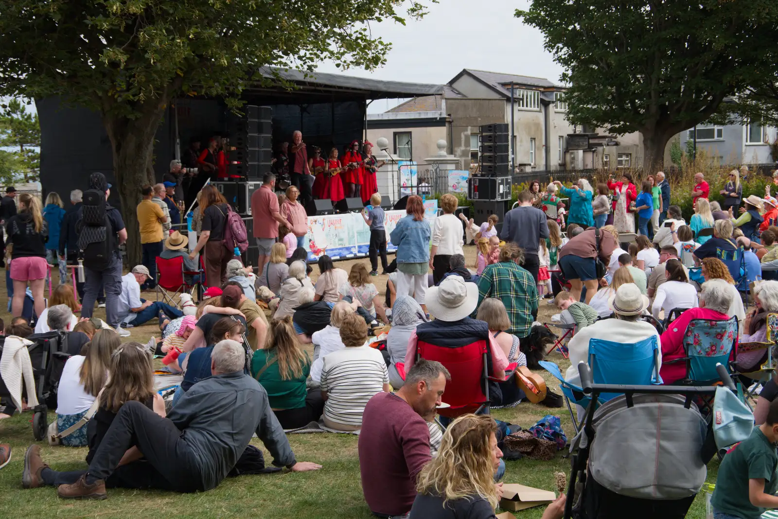 RUGs finish their set, from The Ukulele Hooley, People's Park, Dún Laoghaire, Ireland - 22nd August 2026