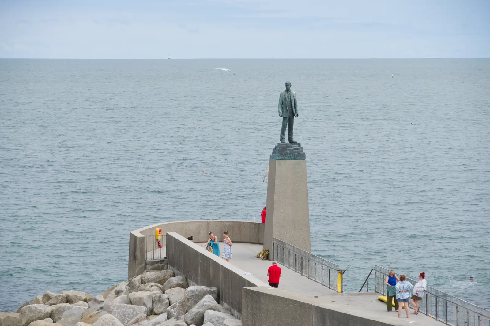 The statue of Roger Casement, from The Ukulele Hooley, People's Park, Dún Laoghaire, Ireland - 22nd August 2026