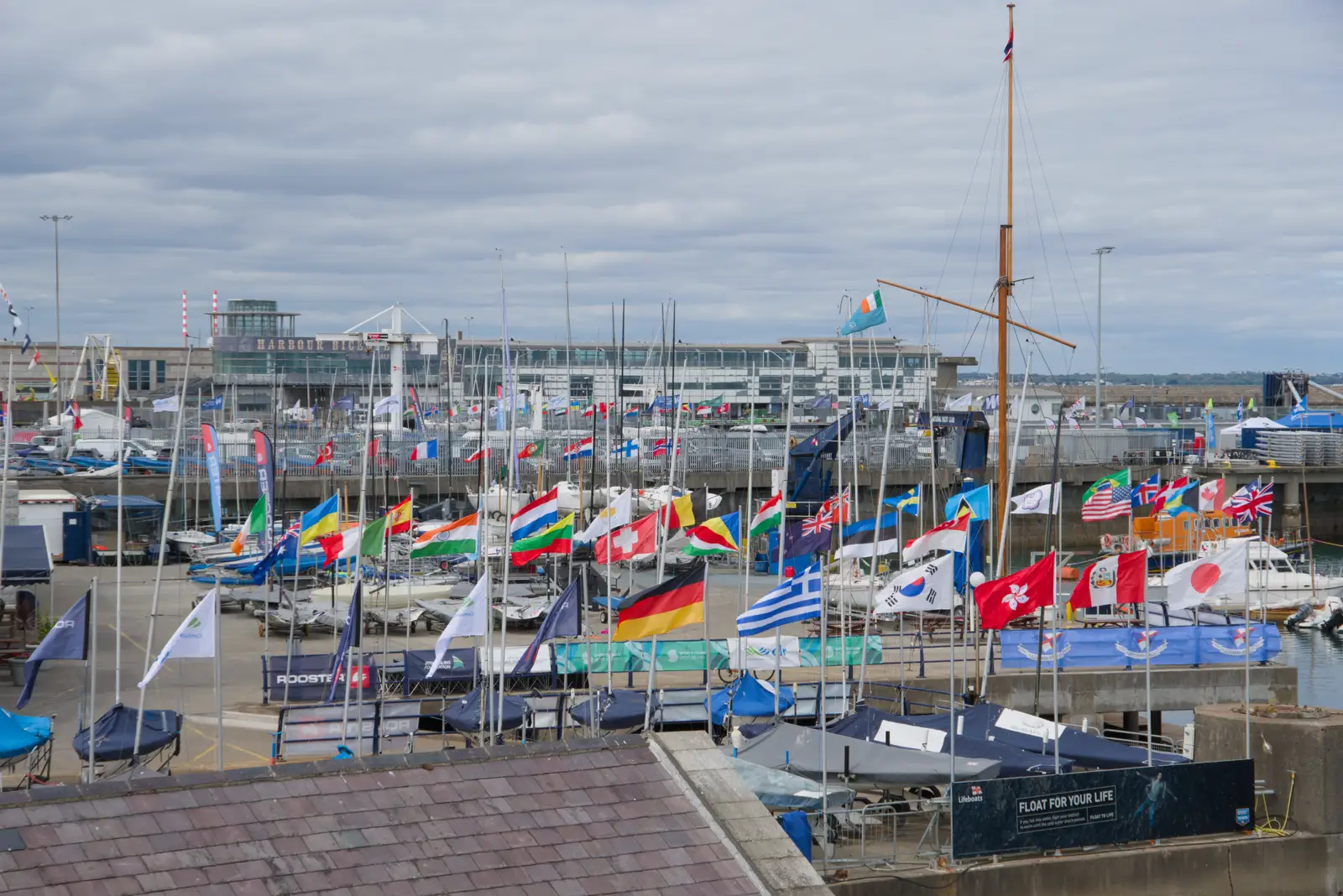 A mass of flags, from The Ukulele Hooley, People's Park, Dún Laoghaire, Ireland - 22nd August 2026