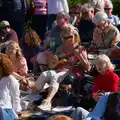 Some people in the audience play along, The Ukulele Hooley, People's Park, Dún Laoghaire, Ireland - 22nd August 2026