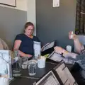 We're in HX36 Pan-Asian café in Deansgrange, The Ukulele Hooley, People's Park, Dún Laoghaire, Ireland - 22nd August 2026