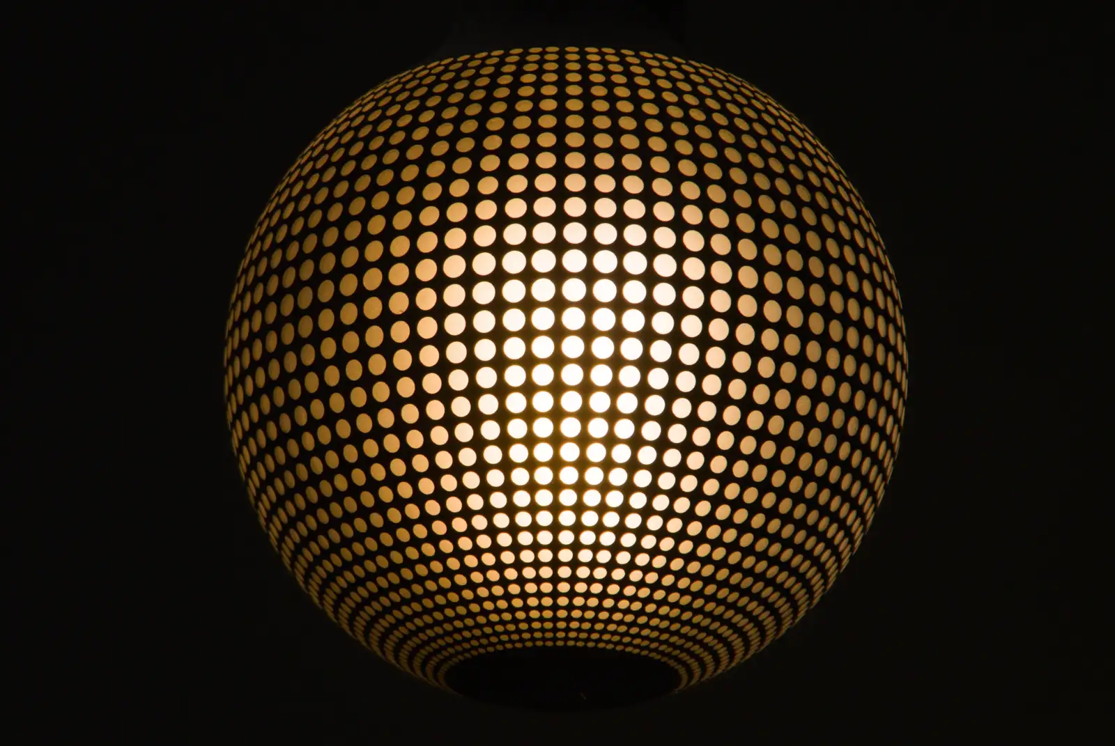 A lampshade looks like computer-generated art, from The Ukulele Hooley, People's Park, Dún Laoghaire, Ireland - 22nd August 2026