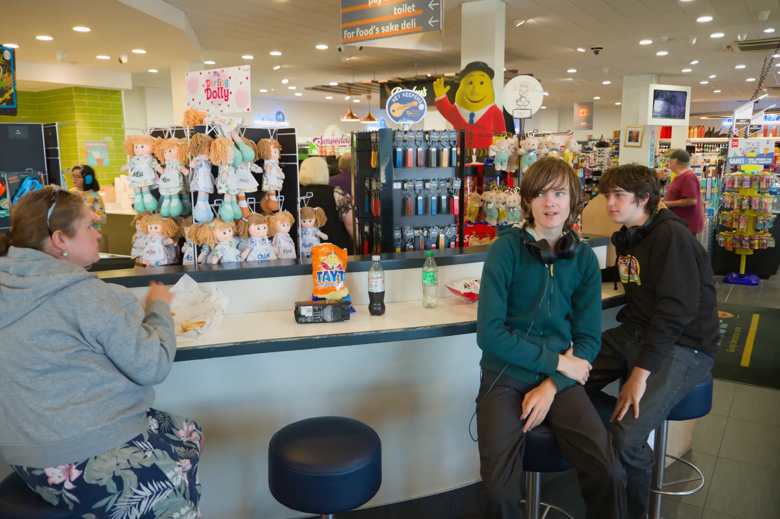 Isobel and the boys at Mace in Ballinalack, from Clogherrevagh and Strandhill, Leitrim, Ireland - 24th August 2026