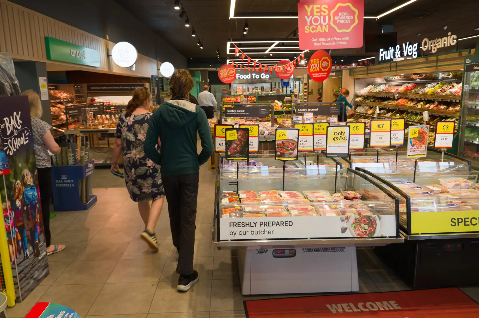 Isobel and Harry in Supervalu, from Clogherrevagh and Strandhill, Leitrim, Ireland - 24th August 2026