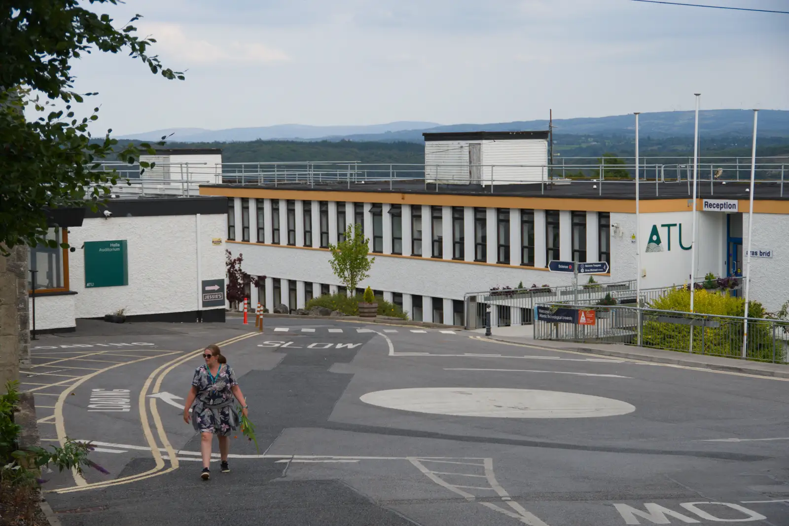 Isobel roams around the St. Angela's campus, from Clogherrevagh and Strandhill, Leitrim, Ireland - 24th August 2026