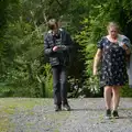 Harry and Isobel at the top of the steep path, Clogherrevagh and Strandhill, Leitrim, Ireland - 24th August 2026