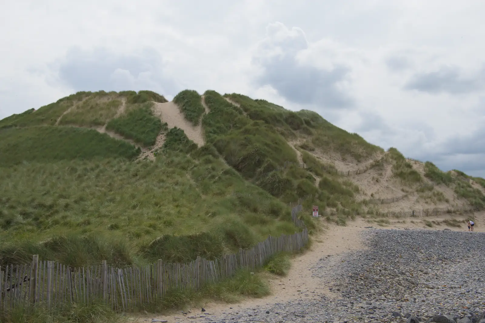 The dunes have been closed off to walkers, from Clogherrevagh and Strandhill, Leitrim, Ireland - 24th August 2026