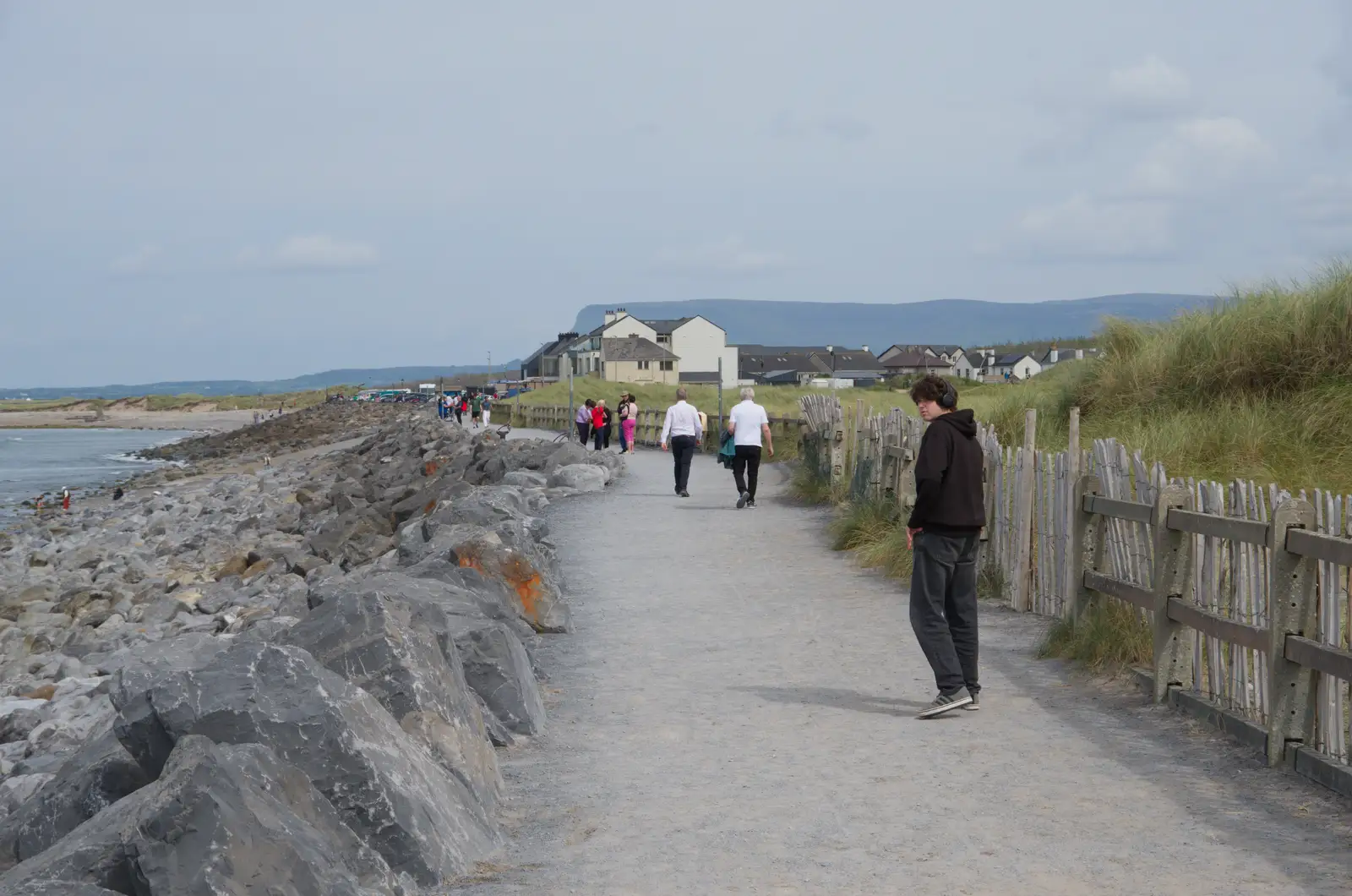 Fred on the path back to the town, from Clogherrevagh and Strandhill, Leitrim, Ireland - 24th August 2026