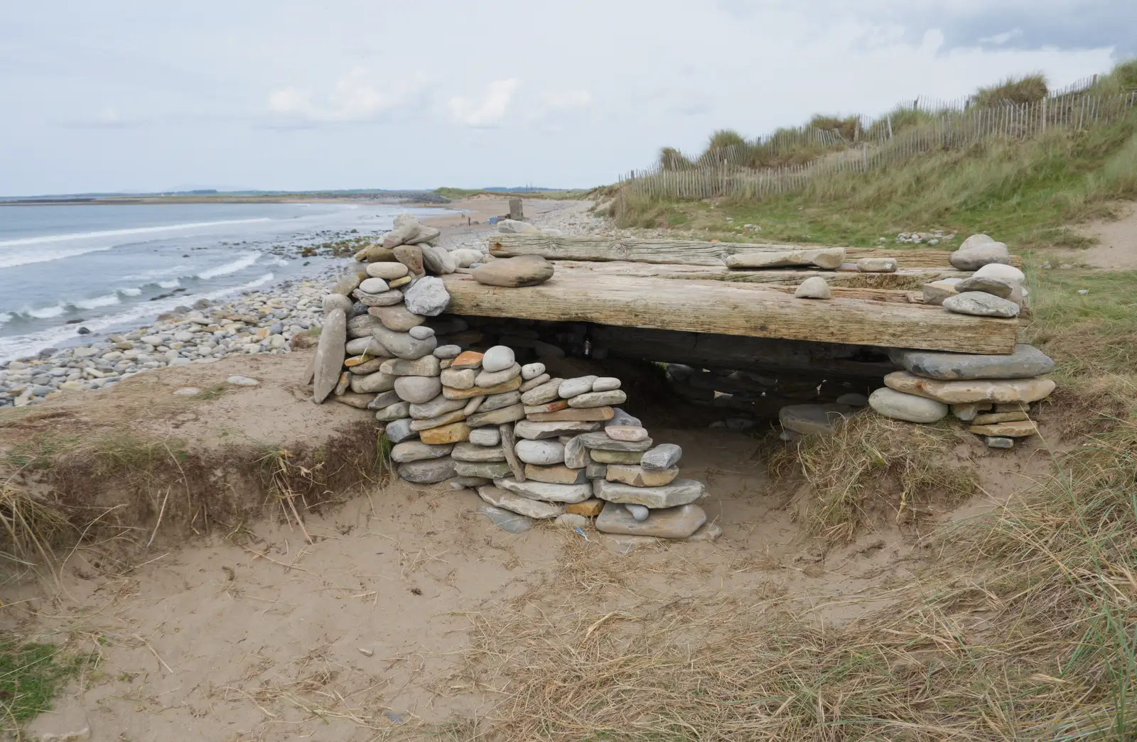 A random beach construction, from Clogherrevagh and Strandhill, Leitrim, Ireland - 24th August 2026