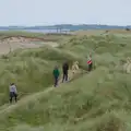 Isobel follows the group in the dunes, Clogherrevagh and Strandhill, Leitrim, Ireland - 24th August 2026