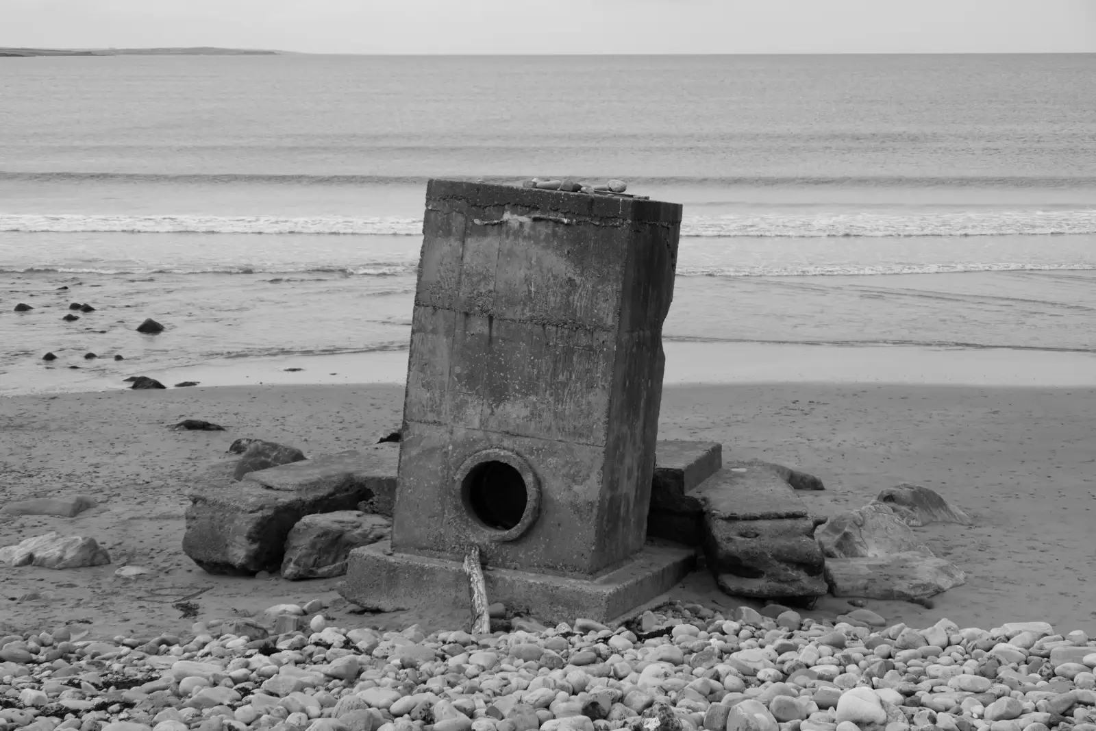 There's some sort of giant drain on the beach, from Clogherrevagh and Strandhill, Leitrim, Ireland - 24th August 2026