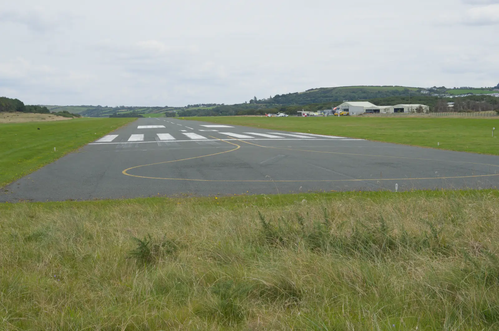 The runway of Sligo Airport at Strandhill, from Clogherrevagh and Strandhill, Leitrim, Ireland - 24th August 2026