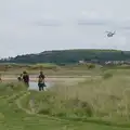 A helicopter clatters around, Clogherrevagh and Strandhill, Leitrim, Ireland - 24th August 2026