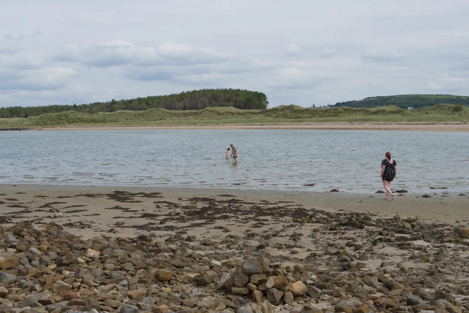 Isobel goes for a paddle, from Clogherrevagh and Strandhill, Leitrim, Ireland - 24th August 2026