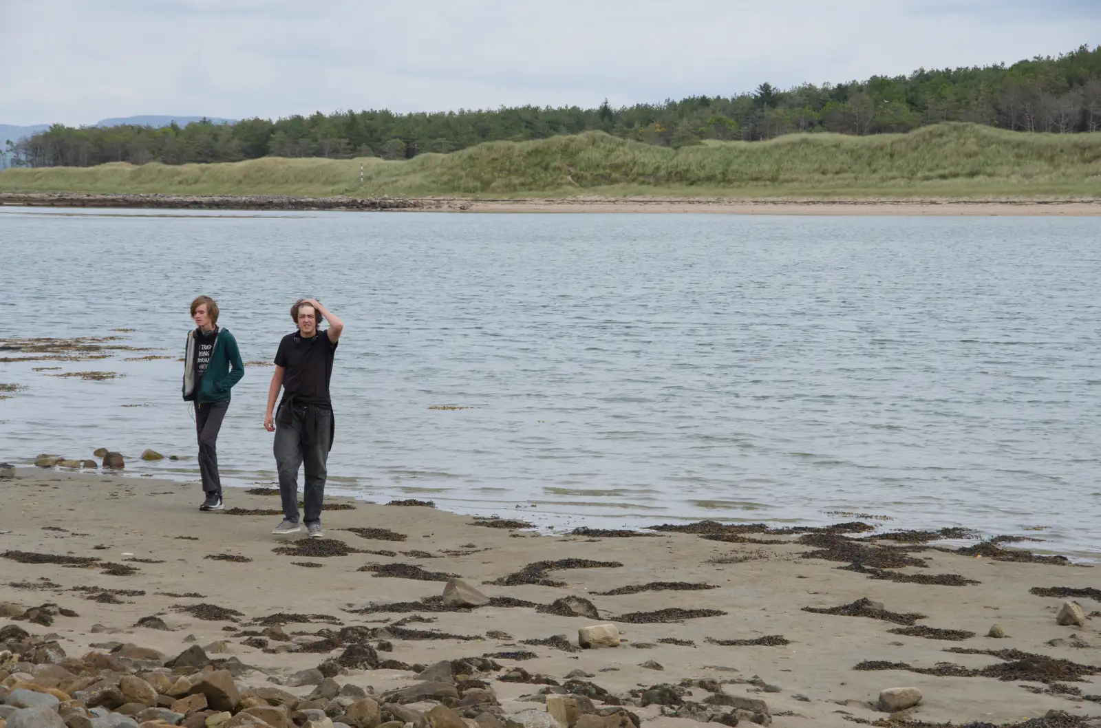 Harry and Fred on the Nun's Beach, from Clogherrevagh and Strandhill, Leitrim, Ireland - 24th August 2026