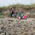 Isobel and Philly chat on the beach, Clogherrevagh and Strandhill, Leitrim, Ireland - 24th August 2026