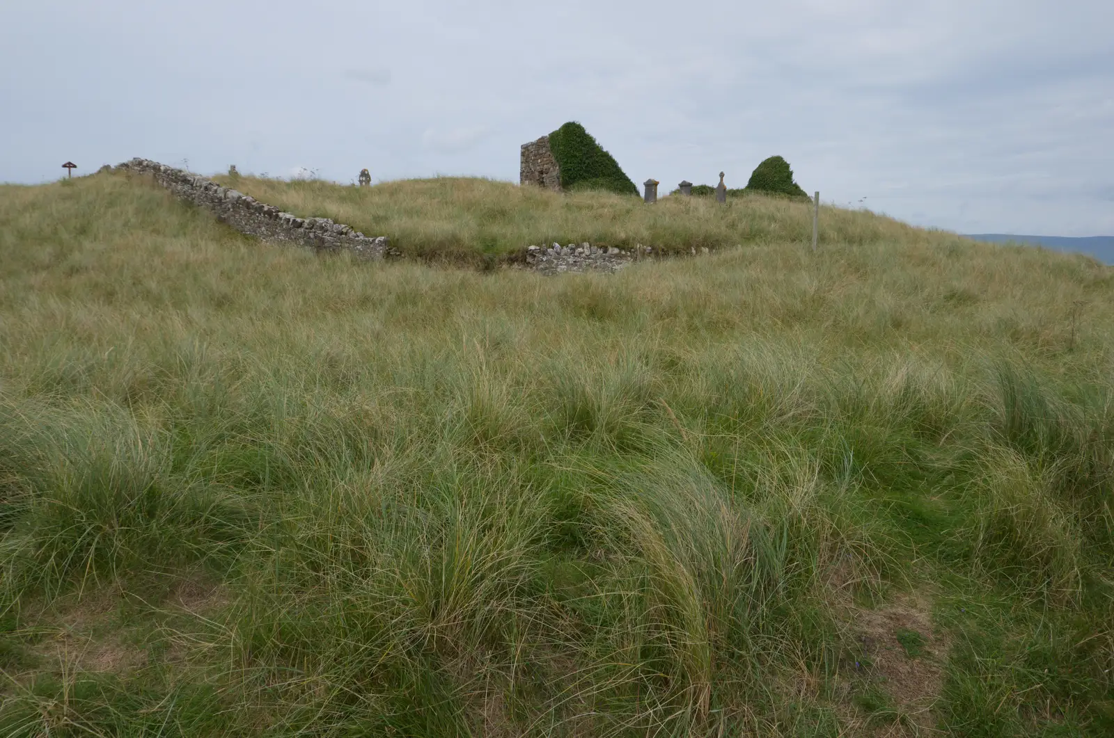 The ruins of Cill Easpaig Bhróin, from Clogherrevagh and Strandhill, Leitrim, Ireland - 24th August 2026