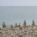 A line of cairns on the beach, Clogherrevagh and Strandhill, Leitrim, Ireland - 24th August 2026