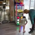 Rachel has a go at the Claw Machine, Clogherrevagh and Strandhill, Leitrim, Ireland - 24th August 2026