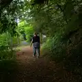 Isobel on the path around the lake, Manorhamilton, Sligo and Streedagh Beach, Leitrim, Ireland - 26th August 2026