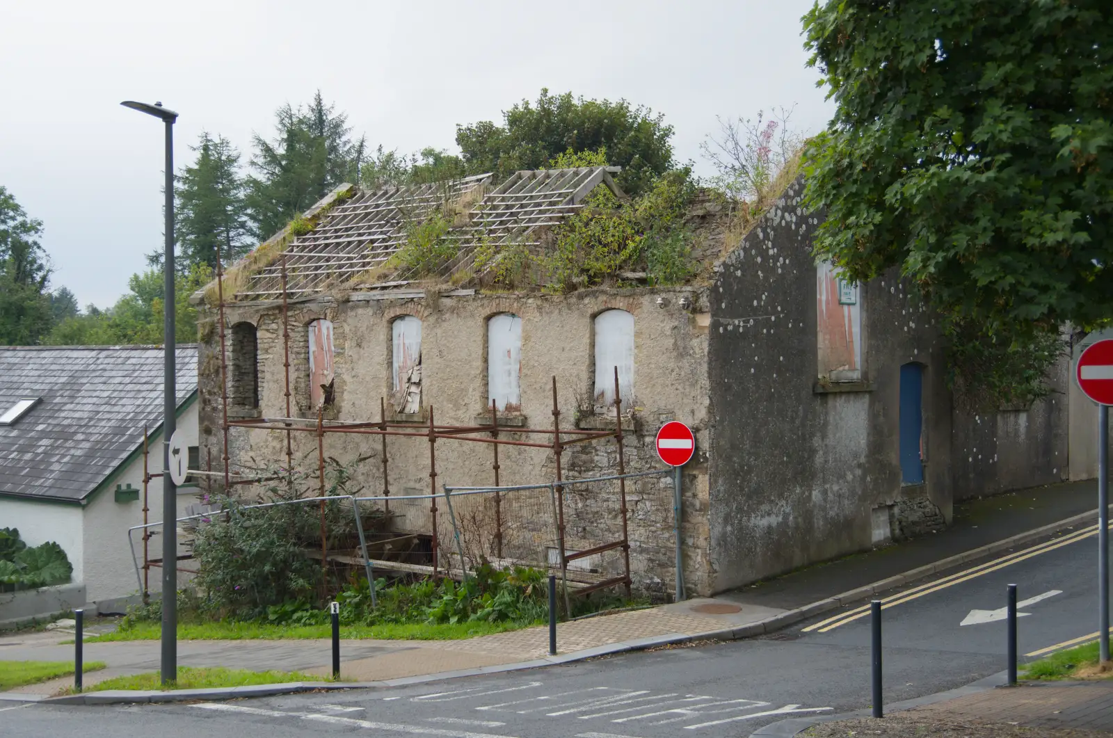 A derelict building in Manorhamilton, from Manorhamilton, Sligo and Streedagh Beach, Leitrim, Ireland - 26th August 2026