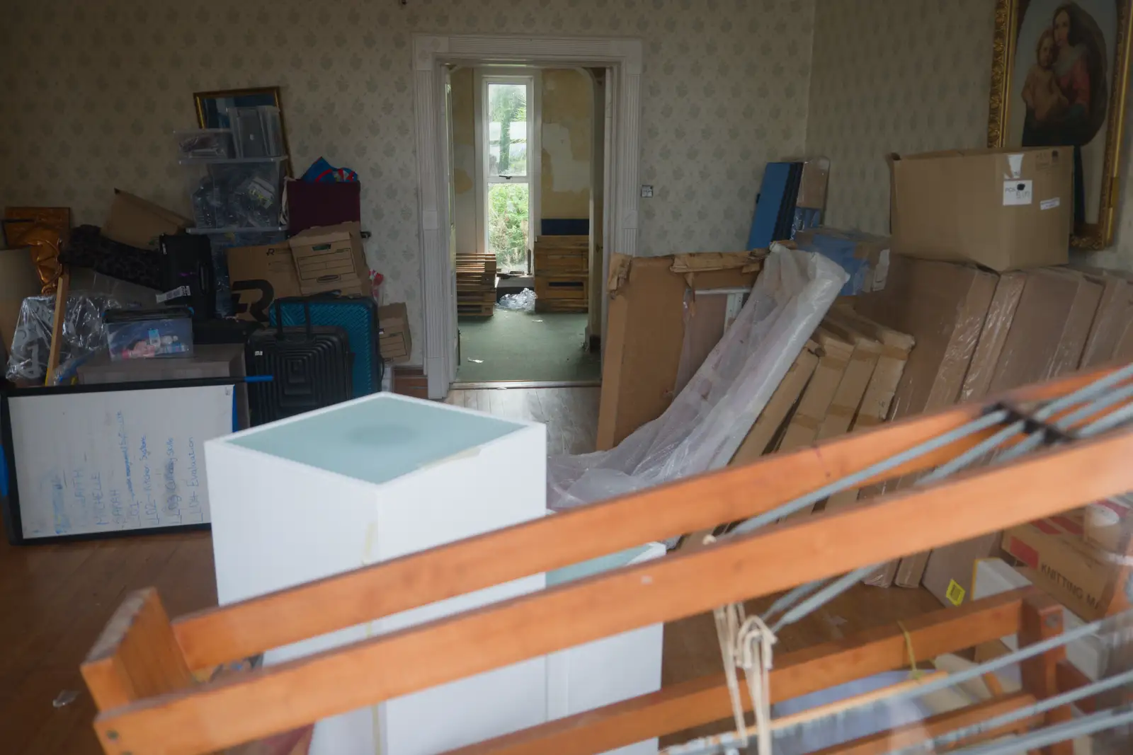 A jumble of stuff in an old building, from Manorhamilton, Sligo and Streedagh Beach, Leitrim, Ireland - 26th August 2026
