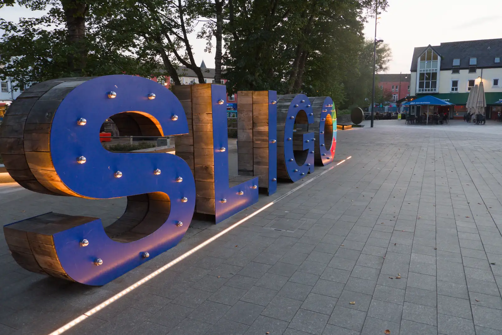 A giant Sligo sign, from Manorhamilton, Sligo and Streedagh Beach, Leitrim, Ireland - 26th August 2026