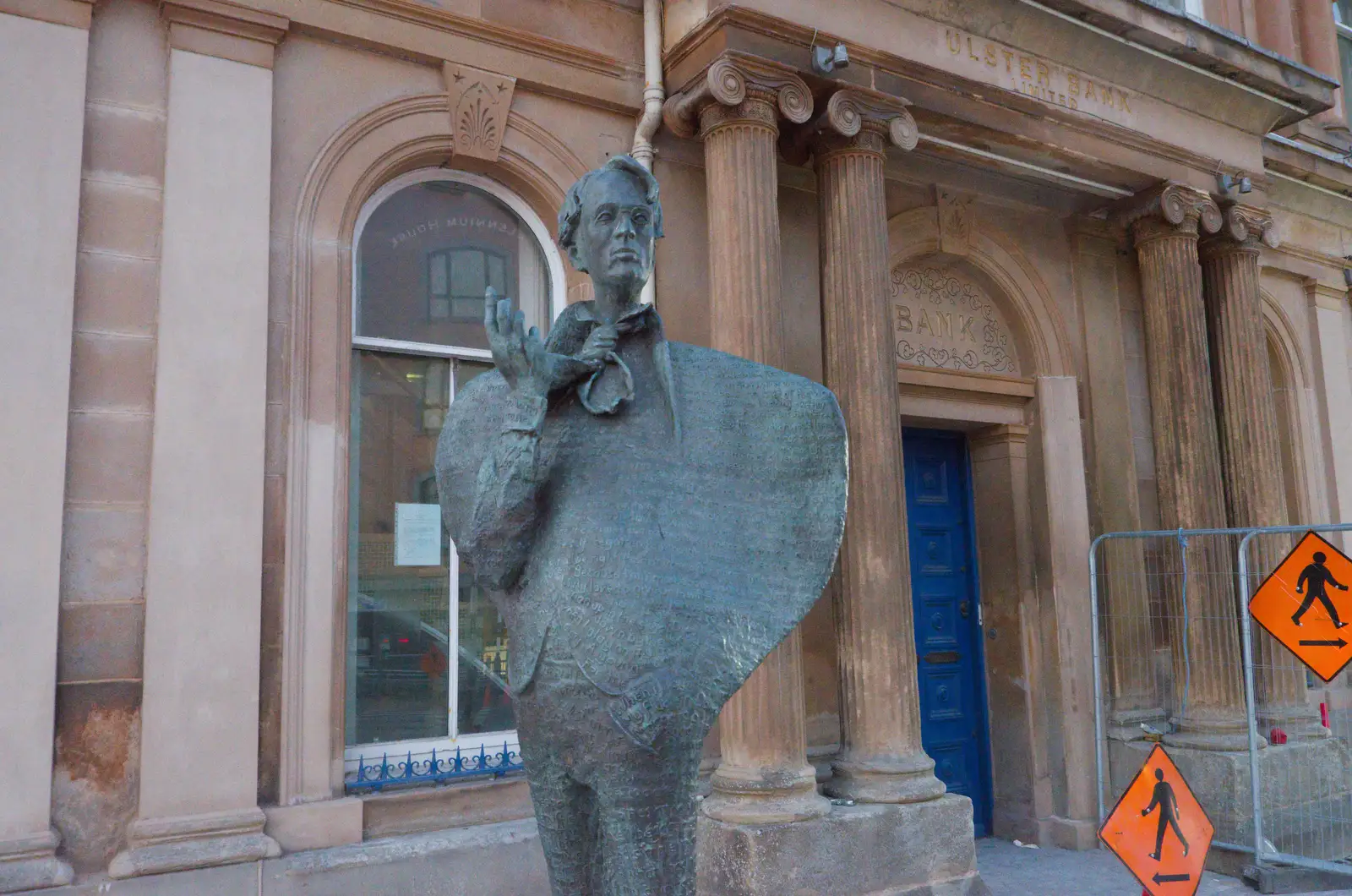 A statue of W. B. Yeats in Sligo town, from Manorhamilton, Sligo and Streedagh Beach, Leitrim, Ireland - 26th August 2026