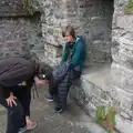 Fred picks up a coin, Manorhamilton, Sligo and Streedagh Beach, Leitrim, Ireland - 26th August 2026