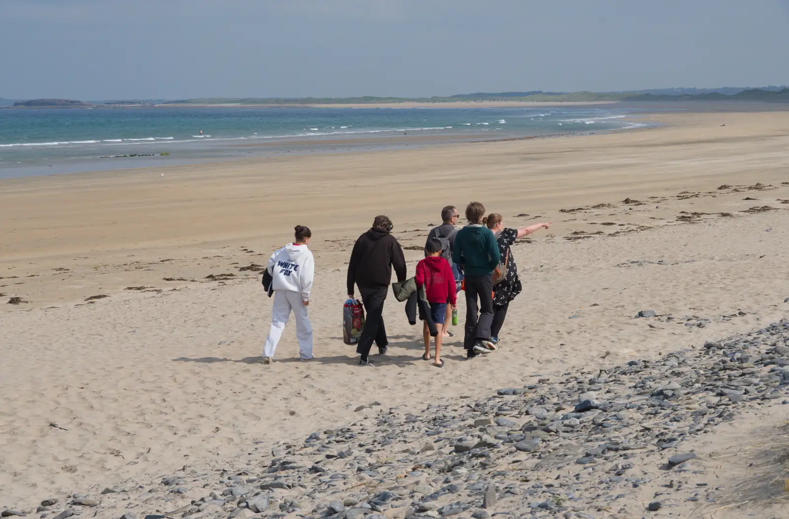 The gang on the beach at Streedagh, from Manorhamilton, Sligo and Streedagh Beach, Leitrim, Ireland - 26th August 2026