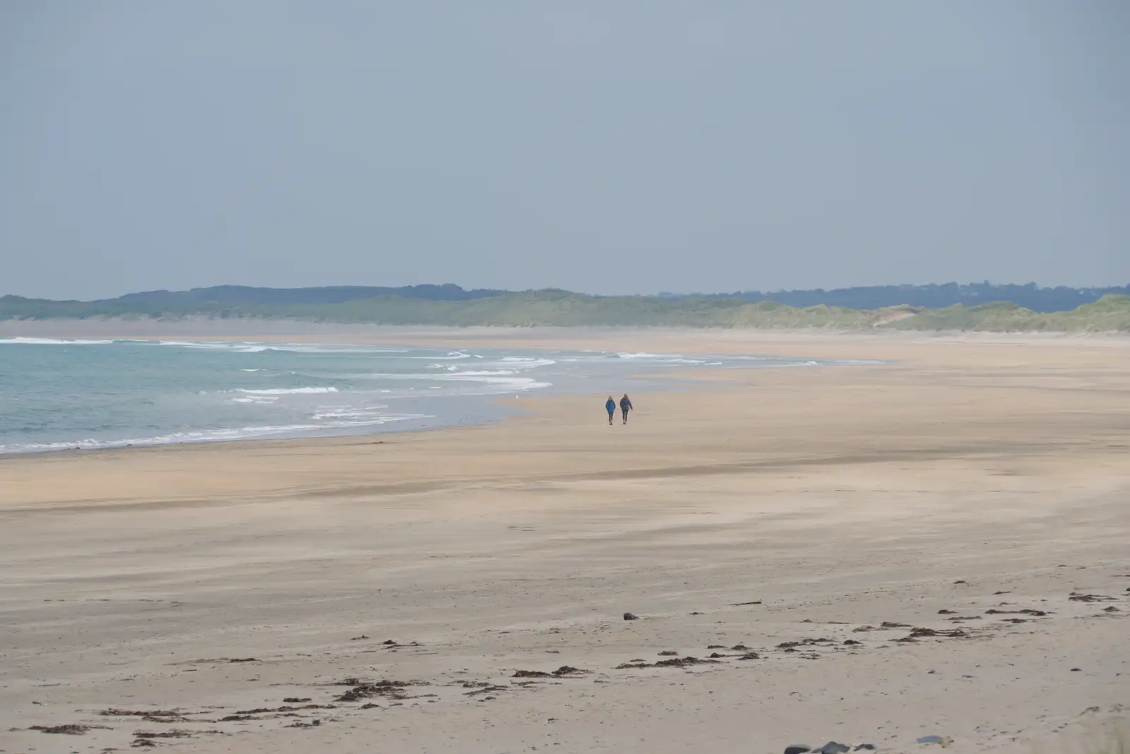Walkers on Streedagh beach, from Manorhamilton, Sligo and Streedagh Beach, Leitrim, Ireland - 26th August 2026