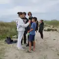 Lua and Nick do high fives, Manorhamilton, Sligo and Streedagh Beach, Leitrim, Ireland - 26th August 2026