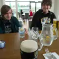 The boys and a pint of Guinness in the hotel bar, Castle Dargan Golf, Glangelvin and Pizza in Dún Laoghaire, Ireland - 28th August 2026