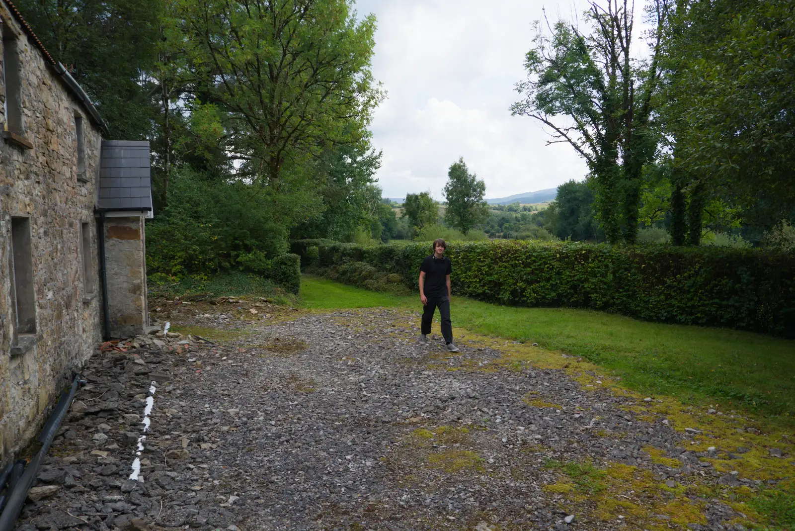 Fred roams around outside, from Castle Dargan Golf, Glangelvin and Pizza in Dún Laoghaire, Ireland - 28th August 2026