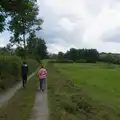 Harry and Isobel on the path back, Castle Dargan Golf, Glangelvin and Pizza in Dún Laoghaire, Ireland - 28th August 2026