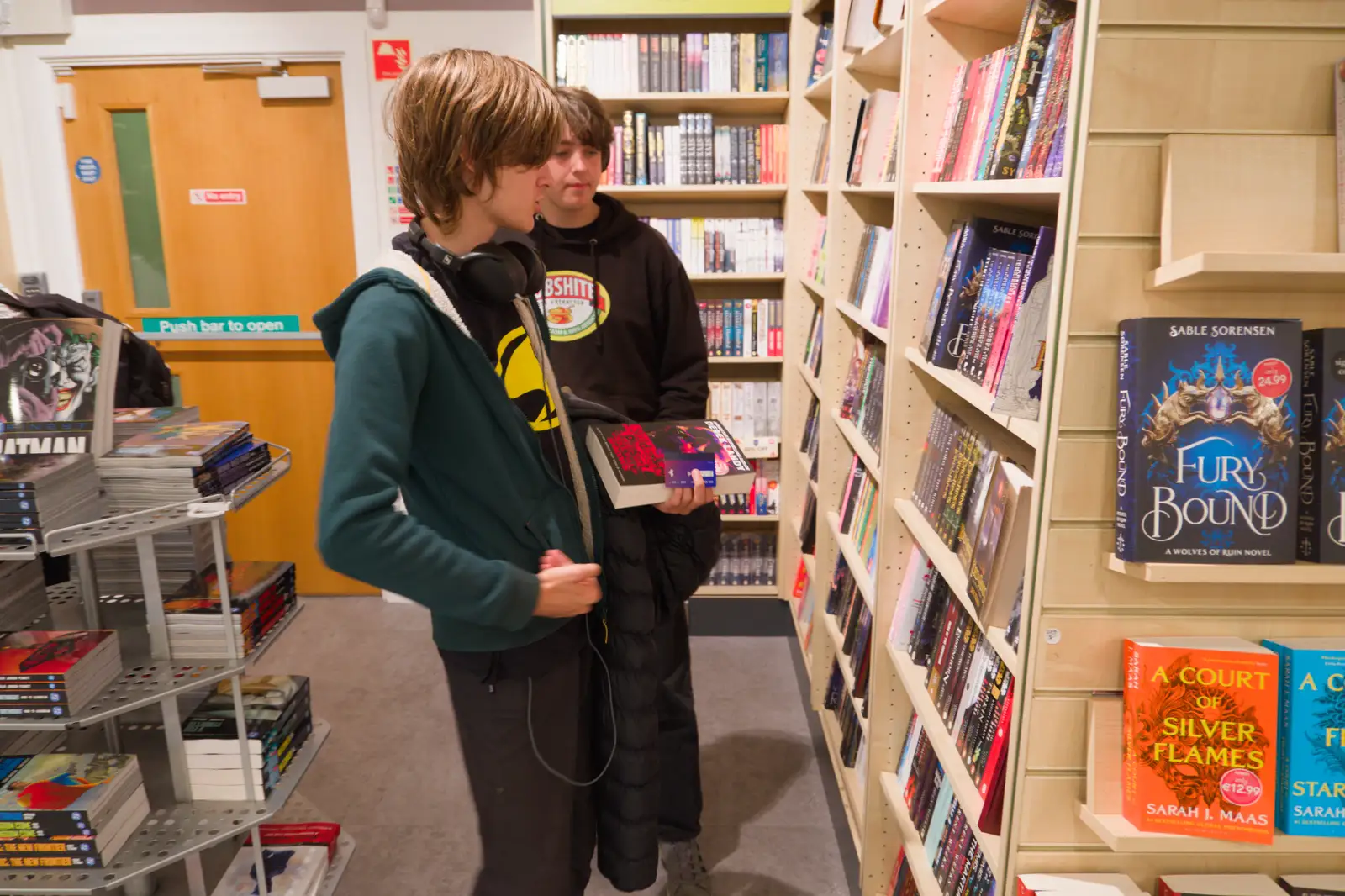 Harry buys another Skullduggery Pleasant book, from Castle Dargan Golf, Glangelvin and Pizza in Dún Laoghaire, Ireland - 28th August 2026