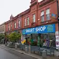 A row of early-20th-century buildings, Castle Dargan Golf, Glangelvin and Pizza in Dún Laoghaire, Ireland - 28th August 2026