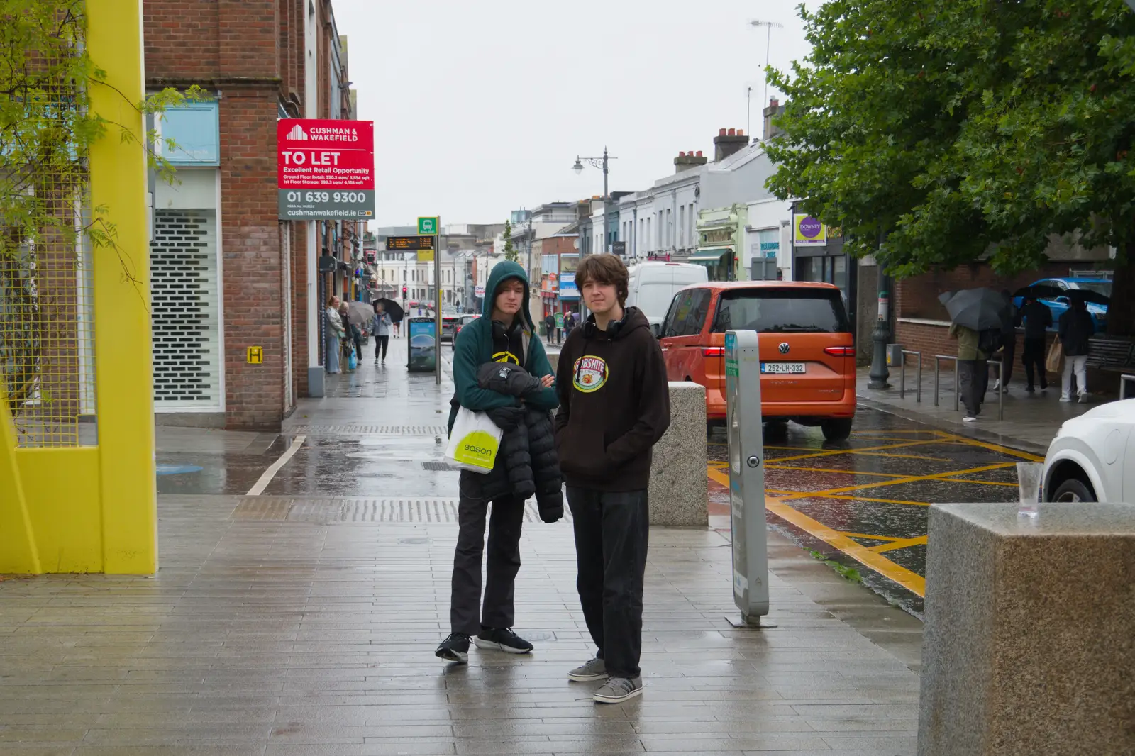 Harry and Fred on George's Street Lower, from Castle Dargan Golf, Glangelvin and Pizza in Dún Laoghaire, Ireland - 28th August 2026