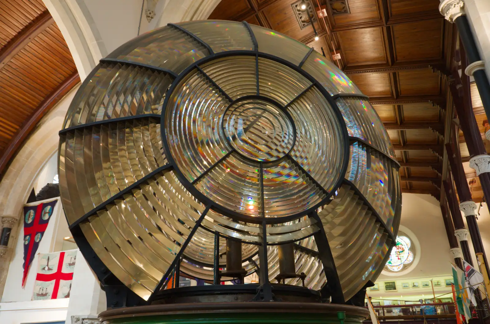 A giant optic from a lighthouse, from Castle Dargan Golf, Glangelvin and Pizza in Dún Laoghaire, Ireland - 28th August 2026
