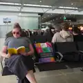 Isobel reads book, Castle Dargan Golf, Glangelvin and Pizza in Dún Laoghaire, Ireland - 28th August 2026