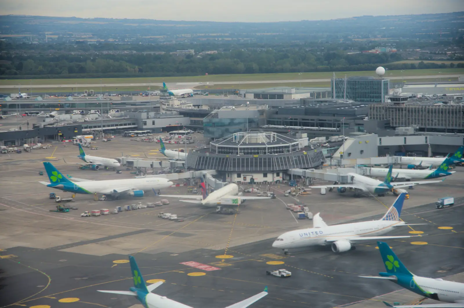 Dublin Airport from the air, from Castle Dargan Golf, Glangelvin and Pizza in Dún Laoghaire, Ireland - 28th August 2026