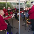 The band gets set up in the marquee, The GSB at Walsham and the Little Blues Band in Mellis, Suffolk - 31st August 2026